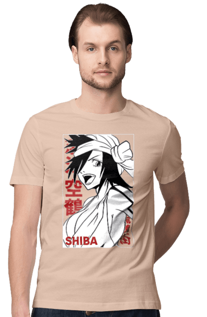 Футболка чоловіча з принтом "Бліч Куукаку Шиба". Anime, bleach, kūkaku shiba, manga, аніме, бліч, куукаку шиба, манга. 2070702