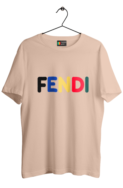 Футболка чоловіча з принтом "Fendi". Fendi, lvmh, бренд, будинок моди, італія, люкс, мода, одяг, сумка, фенді. 2070702