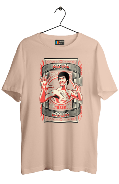 Men's t-shirt with prints Bruce Lee. Actor, bruce lee, dragon, movie, poster. 2070702