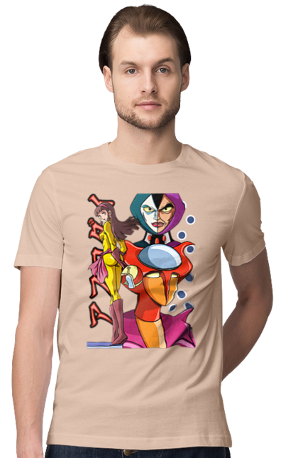 Men's t-shirt with prints Mazinger Z Aphrodite. Anime, aphrodite, manga, mazinger z, mecha, robots. 2070702