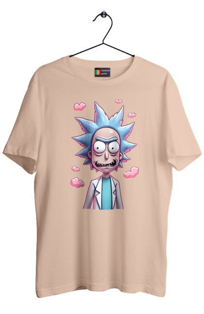 Футболка чоловіча з принтом "Рік та Морті". Rick and morty, мультфільм, наукова фантастика, пригоди, рік, рік і морті, трагікомедія, чорний гумор. 2070702