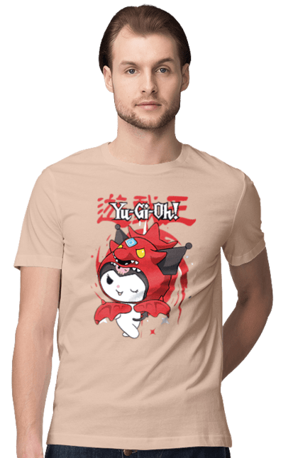 Men's t-shirt with prints Yu Gi Oh! Kuromi. Anime, character, hello kitty, kuromi, my melody, sanrio, yu gi oh, yugio. 2070702