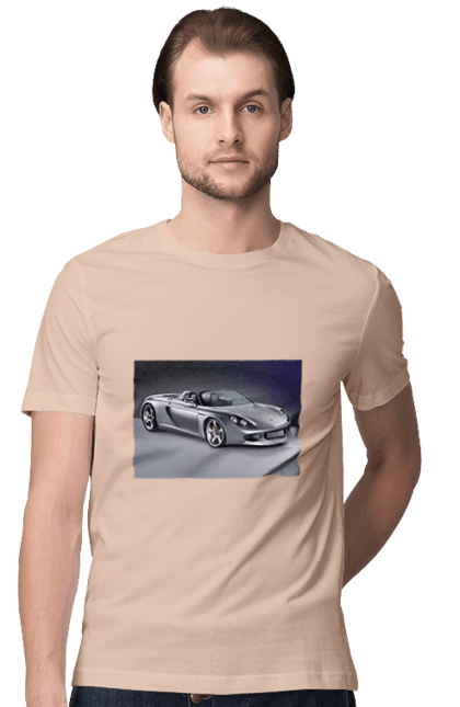 Футболка мужская с принтом Авто.2. Auto, color image, compartment, photo, sports car. 2070702