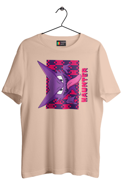 Men's t-shirt with prints Haunter. Anime, games, haunter, nintendo, pokemon, pokemon go. 2070702