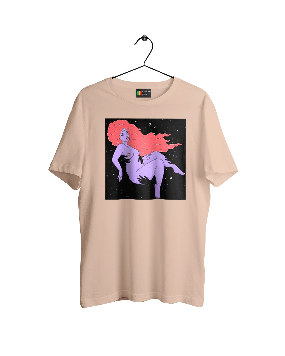 Фиолетовая Девушка В Черной Дыре