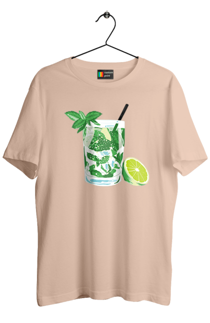Men`s t-shirt with prints Mojito And Lemon Drink. Drink, lemon, mojito. 2070702