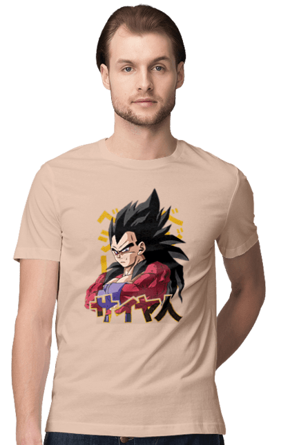 Футболка чоловіча з принтом "Перли дракона Вегета". Anime, dragon ball, goku, manga, vegeta, аніме, вегета, гоку, манга, перли дракона. 2070702