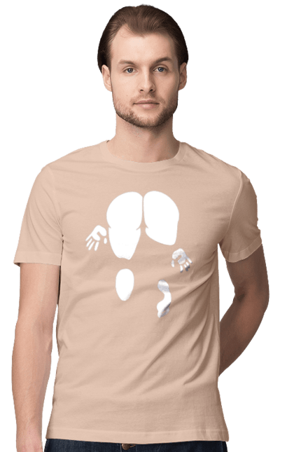 Футболка чоловіча з принтом "Дівчина вид по заду". Вид з зади, вульгарна, гумор, дівчина, дівчина раком, прикольна. 2070702