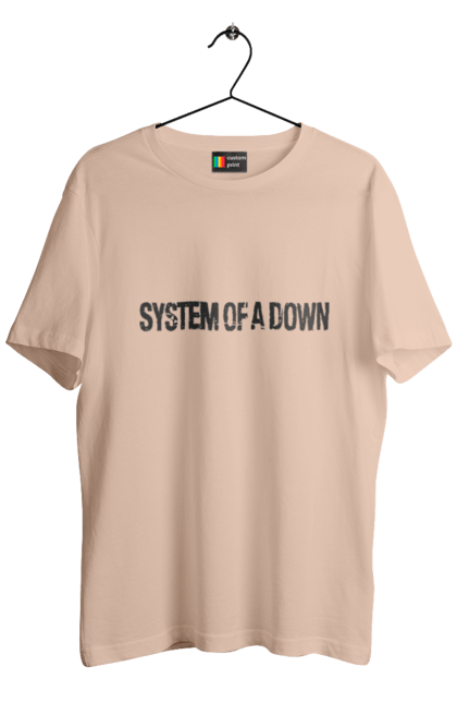 Men's t-shirt with prints System of a Down. Alternative metal, group, hard rock, heavy metal, metal, music, nu metal, progressive metal, rock, soad. 2070702