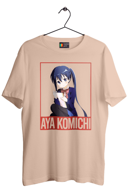 Men's t-shirt with prints Kiniro Mosaic Aya Komichi. Anime, aya komichi, gold mosaic, kiniro mosaic, kinmoza, manga. 2070702