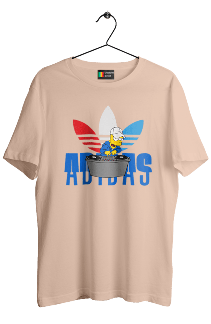 Футболка чоловіча з принтом "Adidas Барт". Adidas, bart, адідас, барт, мультфільм, серіал, сімпсон. 2070702