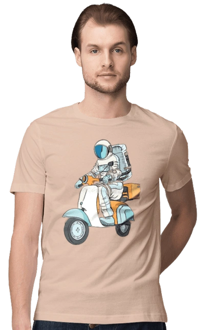 Astronaut on a motorcycle