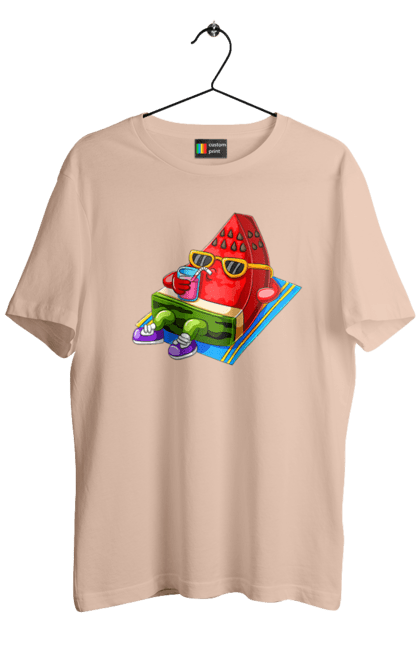 Men`s t-shirt with prints Watermelon Drinks Cocktail. Cocktail, summer, watermelon. 2070702