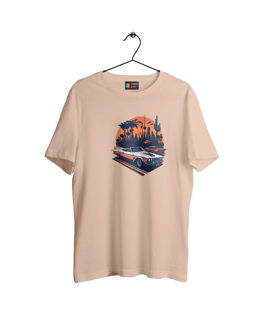 Beautiful car at sunset