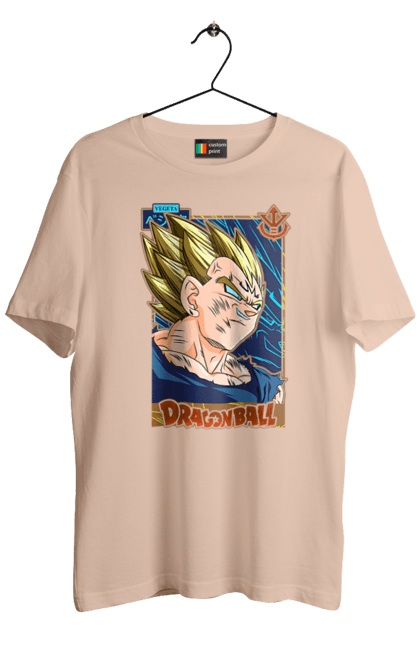 Футболка чоловіча з принтом "Перли дракона Вегета". Anime, dragon ball, goku, majin vegeta, manga, vegeta, аніме, вегета, манга, перли дракона. 2070702