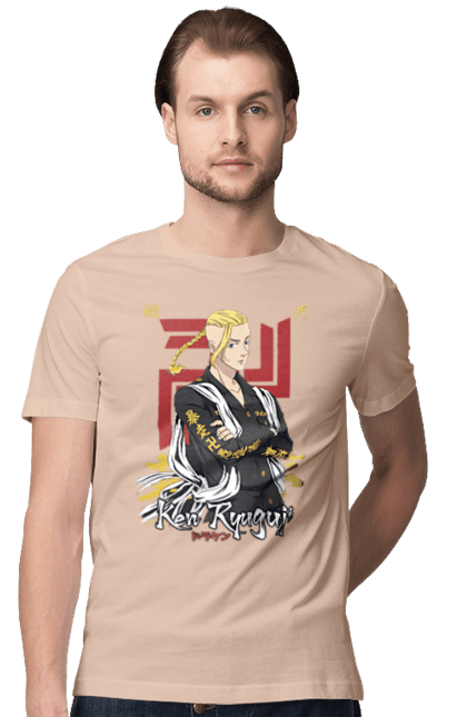 Men's t-shirt with prints Tokyo Revengers Draken. Anime, draken, ken ryuguji, ken-chin, manga, serial, tokyo manji gang, tokyo revengers. 2070702