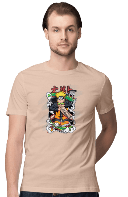 Men's t-shirt with prints Naruto. Anime, character, manga, naruto, ninja, tv series. 2070702