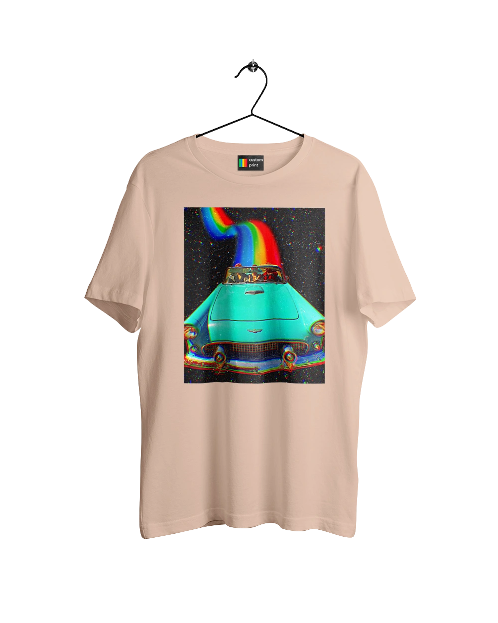 Picture, a car in space