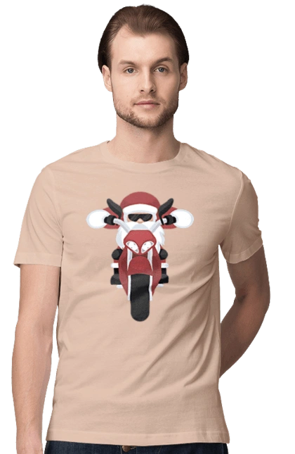 Santa on a motorcycle