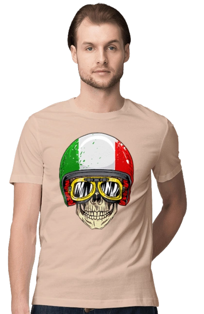 Череп в мотошлеме