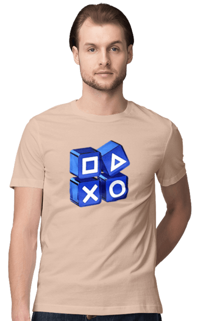 Футболка чоловіча з принтом "Геймпад". Playstation, sony, геймпад, гра, джостик. 2070702