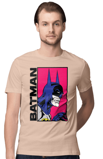 Men's t-shirt with prints Batman. Batman, bruce wayne, comics, dark knight, dc comics, justice league, movie, superhero. 2070702