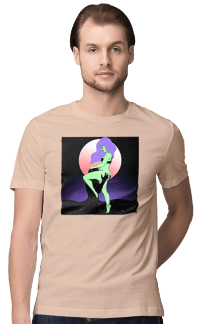 Зеленая Девушка И Луна