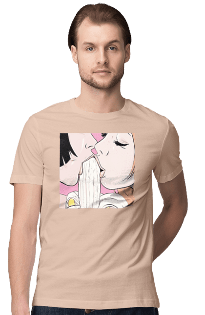 Футболка чоловіча з принтом "Дівчата Їдять Банан". Лизати, смоктати. 2070702