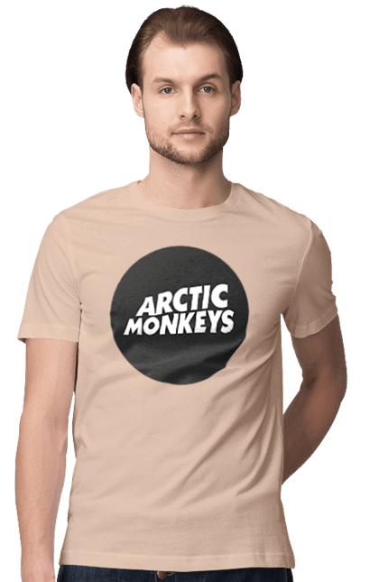 Футболка мужская с принтом Arctic Monkeys. Arctic monkeys, арктические мартышки, гаражный рок, группа, инди-рок, музыка, постпанк-ривайвл, психоделический рок, рок. 2070702