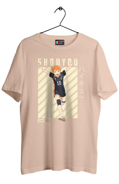 Футболка чоловіча з принтом "Волейбол!! Хіната". Anime, haikyu, hinata, manga, shoyo hinata, аніме, волейбол, манга, хіната, шьо хіната. 2070702