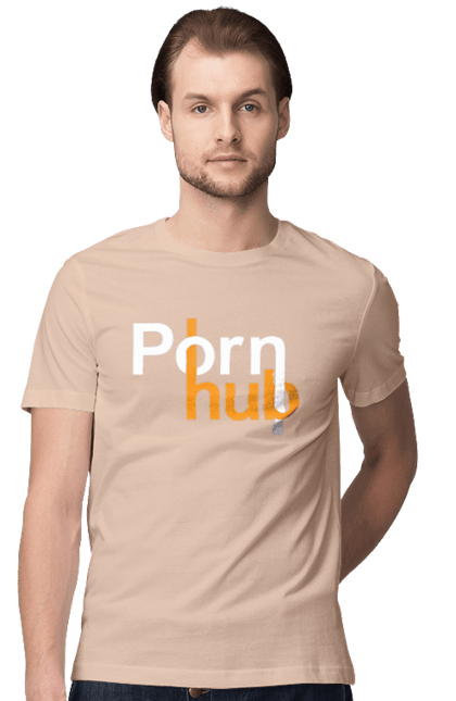 Футболка чоловіча з принтом "Porn hub". Гумор, зсу хаб, порно хаб, порнохаб, приколы. 2070702