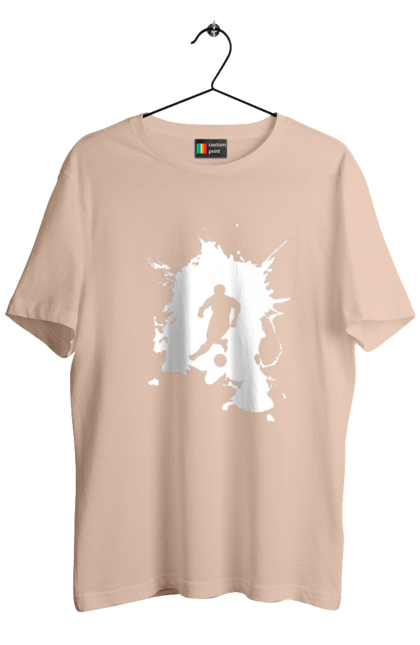 Men`s t-shirt with prints Football in the heart. Ball, championship, football, goal, sport, team, tournament, ukraine, victory. 2070702