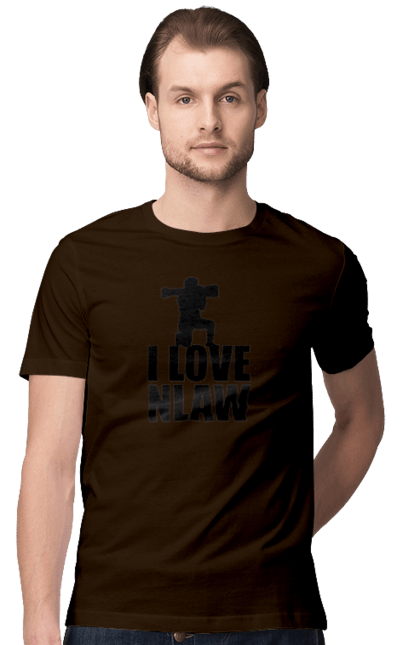 Футболка чоловіча з принтом "Я люблю НЛАВ". Війна, патріотам, україна. aslan
