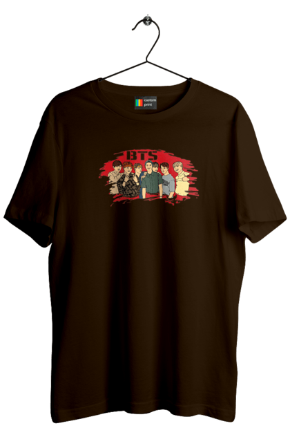 Футболка чоловіча з принтом "Bts". Bts, бтс, група, музика, музикант. CustomPrint.market