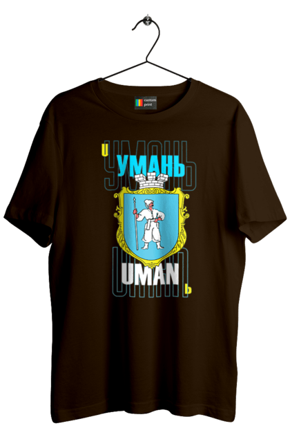 Футболка чоловіча з принтом "Умань". Герб, місто, напис, україна, умань. futbolka.stylus.ua