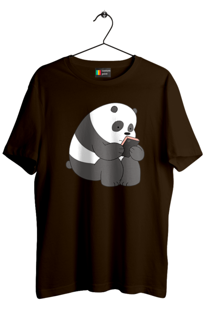 Футболка чоловіча з принтом "Панда". Panda, медведь, мишка, панда. aslan