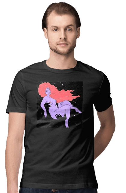 Фіолетова Дівчина В Чорній Дирі