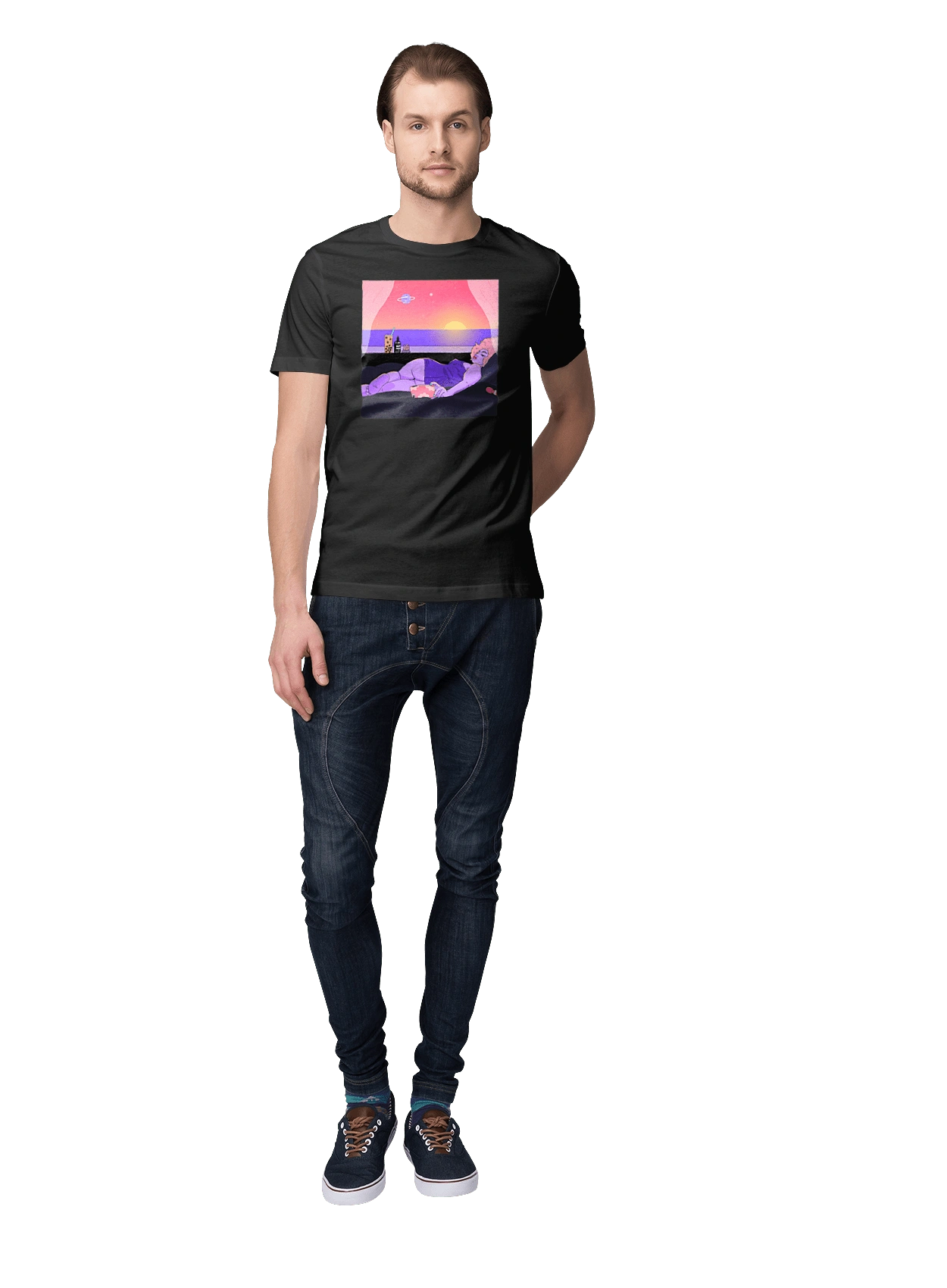 Purple Girl On Vacation