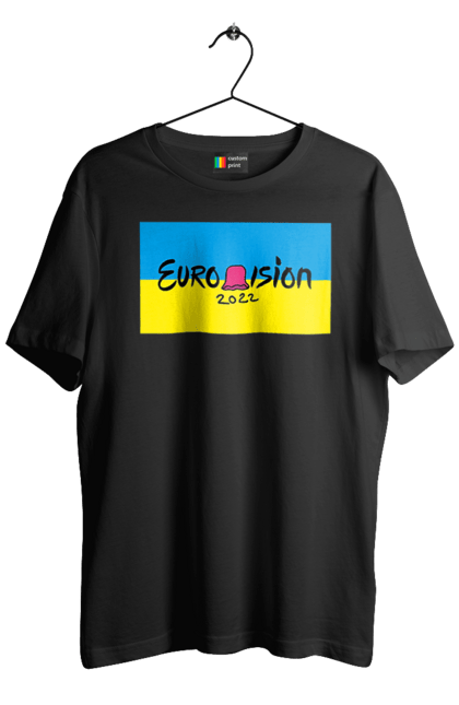 Футболка чоловіча з принтом "Євробачення за KALUSH Orchestra". Kalush orchestra, stefania, азов, врятувати азовсталь, врятувати захисників азовсталі, євробачення, звільнити, маріуполь, наші захисники, перемога, свобода. 2070702
