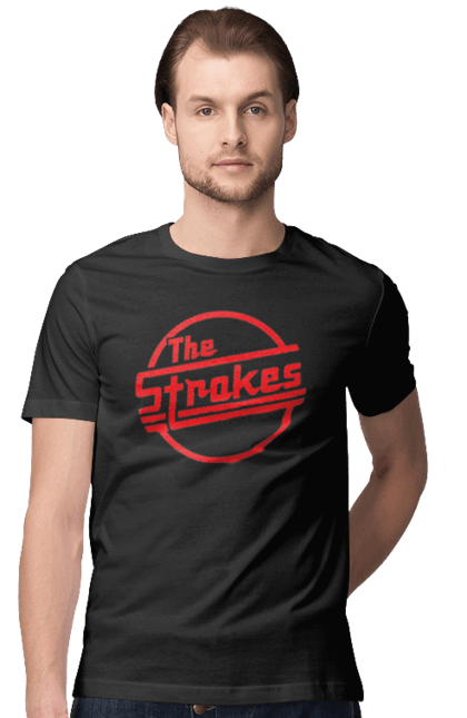 Футболка мужская с принтом The Strokes. Strokes, альтернативный рок, гаражный рок, группа, инди, инди-рок, музыка, постпанк-ривайвл, рок. 2070702