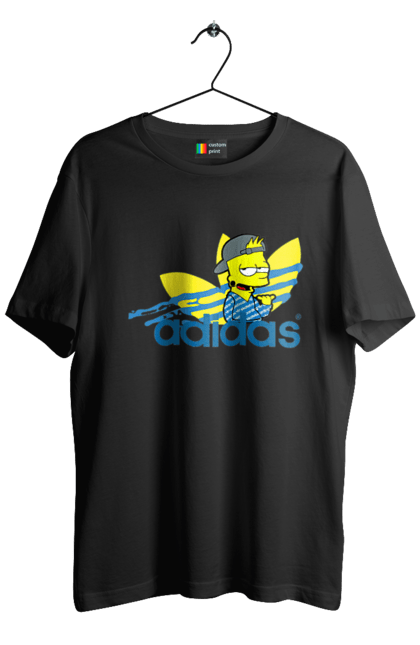 Men's t-shirt with prints Adidas Bart. Adidas, bart, cartoon, simpson. 2070702