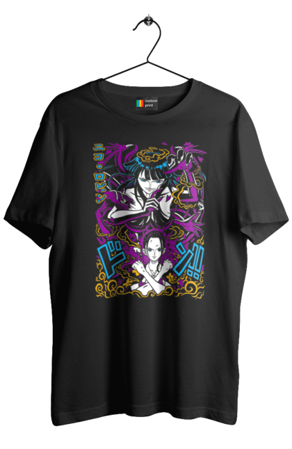 Men's t-shirt with prints One Piece Nico Robin. Anime, devil child, manga, nico robin, one piece, straw hat pirates. 2070702