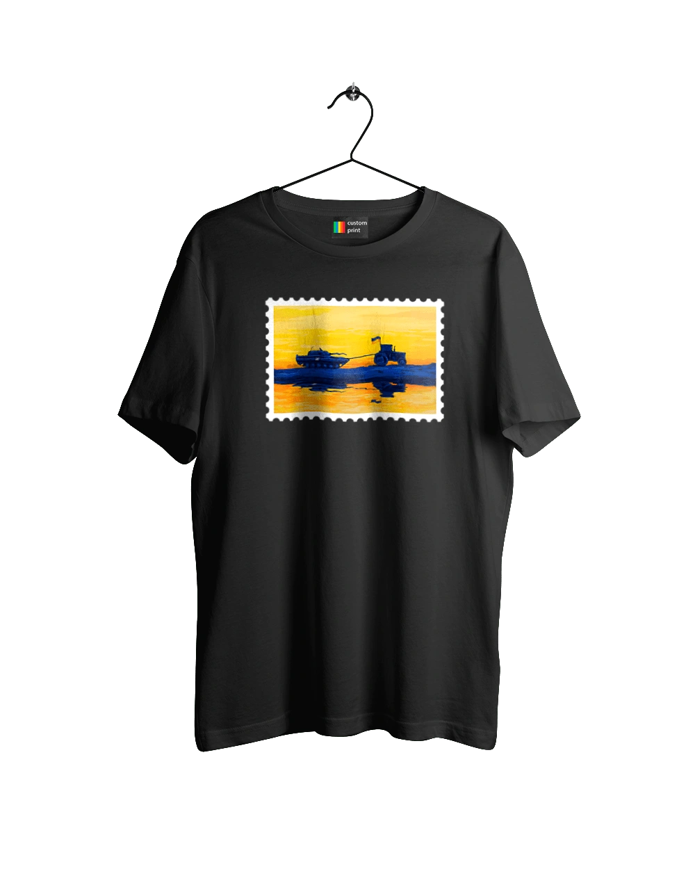 New brand, tractor pulling tank