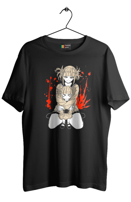 Men's t-shirt with prints My Hero Academia Himiko Toga. Anime, himiko toga, manga, my hero academia, video game, yakuza toga. 2070702