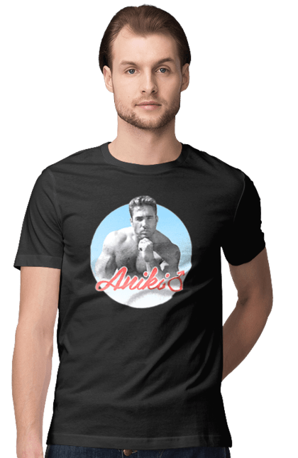 Футболка чоловіча з принтом "Біллі Херрінгтон". Аніки, біллі, біллі херрінгтон, гачі, гачімучі, гумор, прикольна, херрінгтон. 2070702