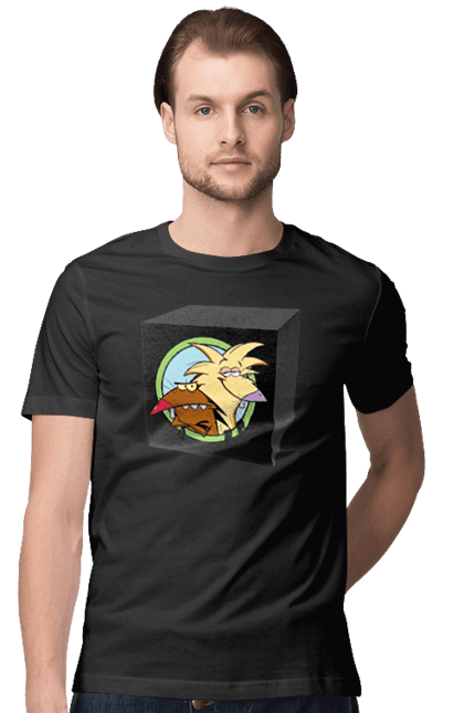 Футболка чоловіча з принтом "Black Box". Black box, бобер, боєприпас, коробка, повернись живим. 2070702