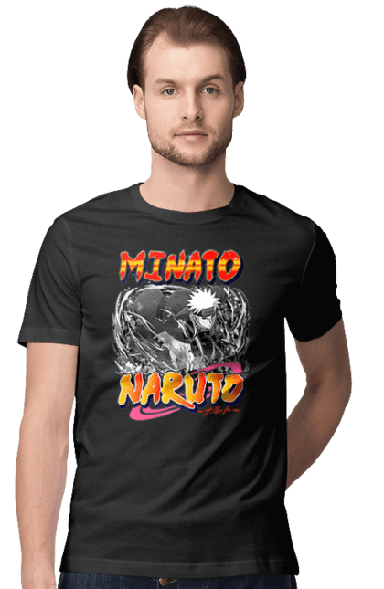 Футболка чоловіча з принтом "Наруто Акацукі". Akatsuki, naruto, акацукі, аніме, манга, наруто, ніндзя, пейн, персонаж, яхіко. 2070702