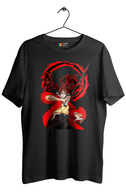 Men's t-shirt with prints Demon Slayer Yoriichi Tsugikuni. Anime, demon slayer, manga, tsugikuni, yoriichi, yoriichi tsugikuni. 2070702