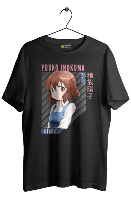 Men's t-shirt with prints Kiniro Mosaic Yoko Inokuma. Anime, gold mosaic, kiniro mosaic, kinmoza, manga, yoko, yoko inokuma. 2070702