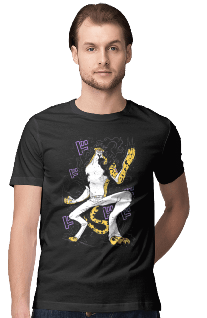 Men's t-shirt with prints One Piece Rob Lucci. Anime, lucci, manga, one piece, pirates, rob lucci. 2070702